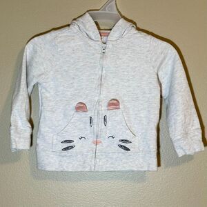 Carter's Baby Girl Full-Zip Hoodie Sweatshirt 12M